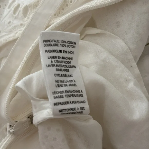 Ulla Johnson The Clarabella Maxi Eyelet Skirt Color Prestine White 100% Cotton 2